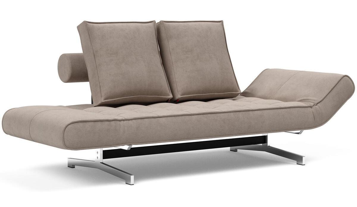 Innovation Living Innovation Daybed Ghia Chrome - Cordufine Beige  