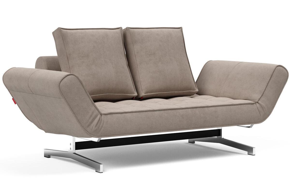 Innovation Living Innovation Daybed Ghia Chrome - Cordufine Beige  