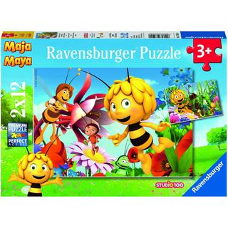 Ravensburger  Puzzle Auf der Blumenwiese (2x12) 