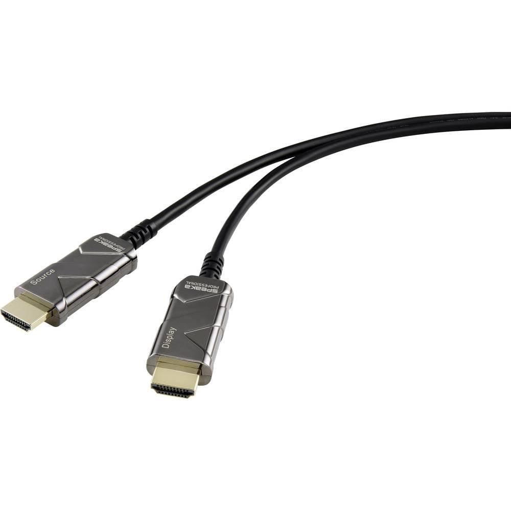 SpeaKa Professional  SpeaKa Professional HDMI Cavo Spina HDMI-A, Spina HDMI-A 50.00 m Nero SP-8821972 Ultra HD (8K) Cavo HDMI 