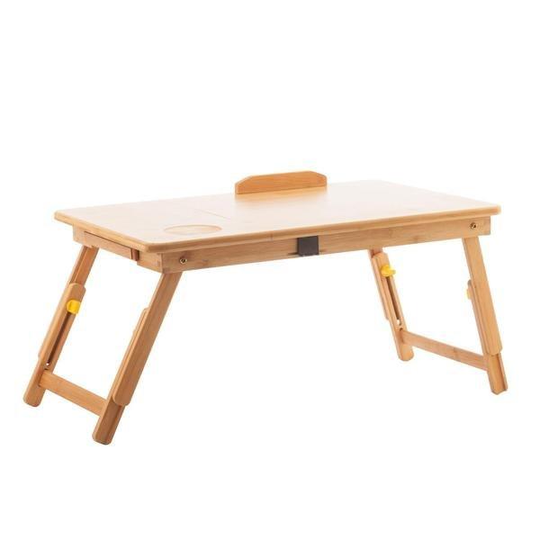 InnovaGoods Table pour ordinateur portable en bambou  