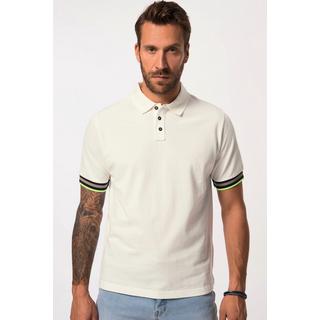 JP1880  Poloshirt, Halbarm, Piqué, Streifenbündchen 