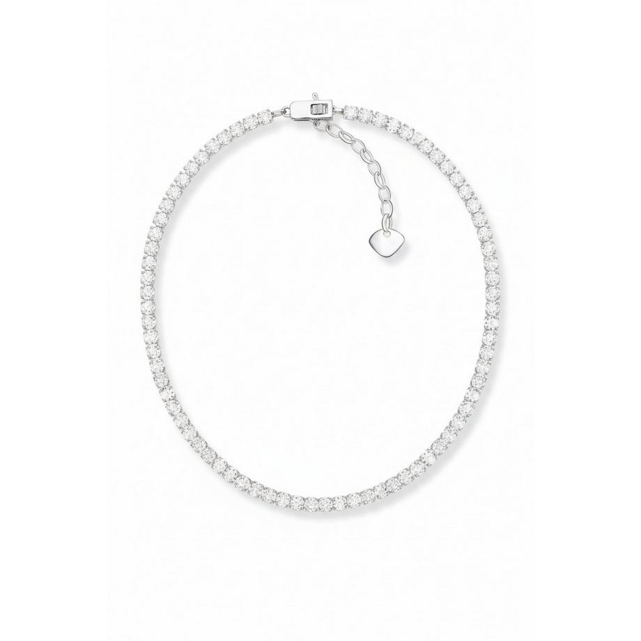 Halskette   Weißen Steinen