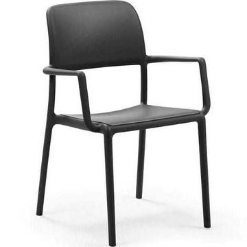 Fauteuil de jardin Riva noir