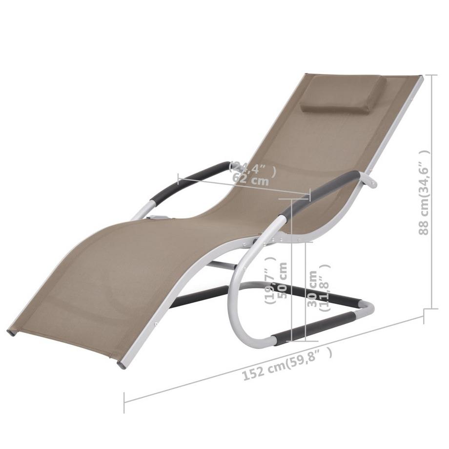 VidaXL Sonnenliege metall  