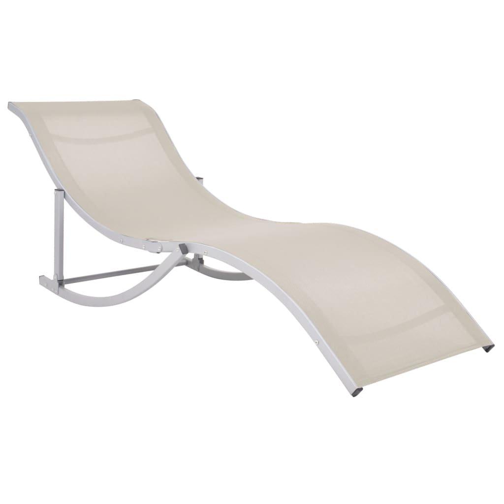 VidaXL Chaise longue tissu  