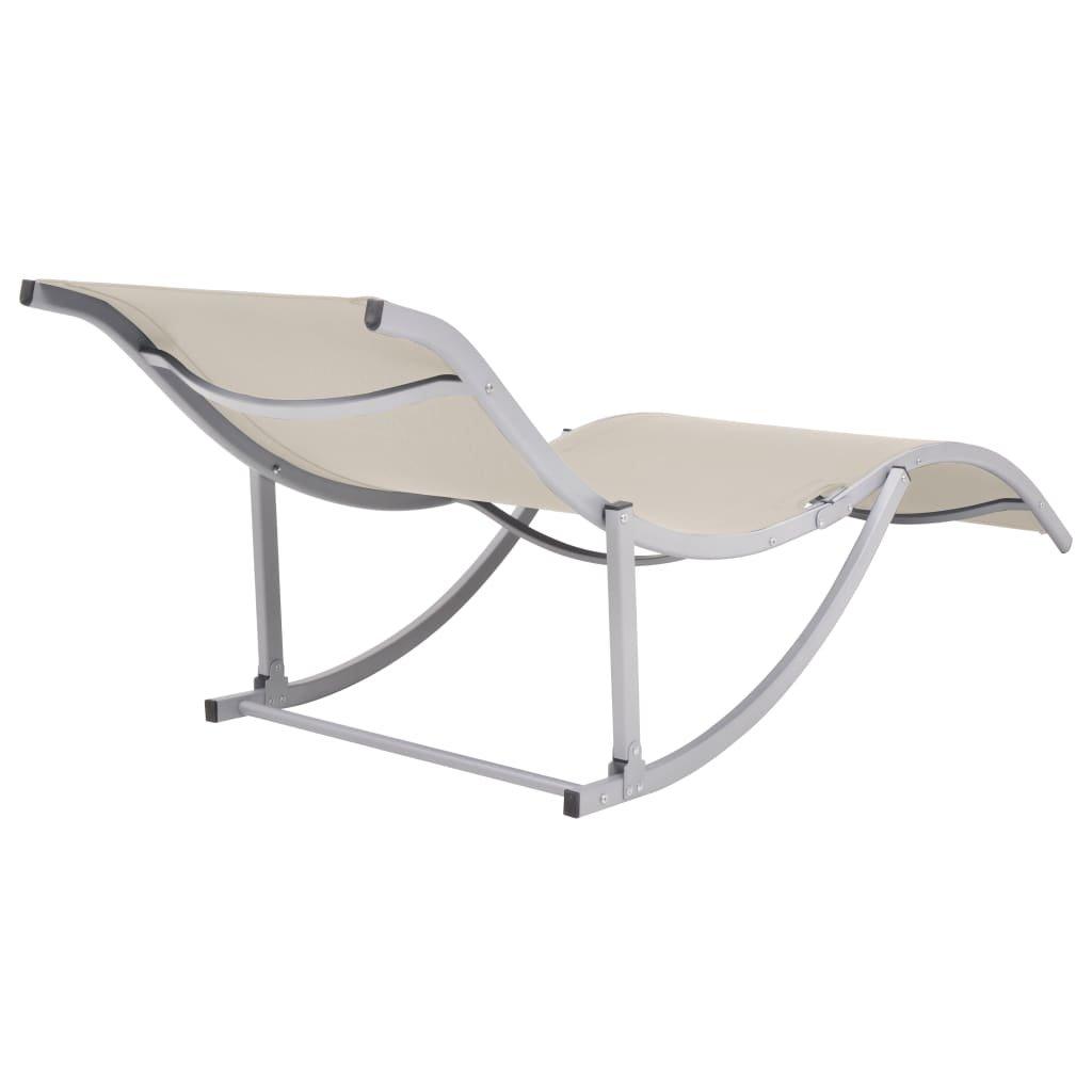 VidaXL Chaise longue tissu  