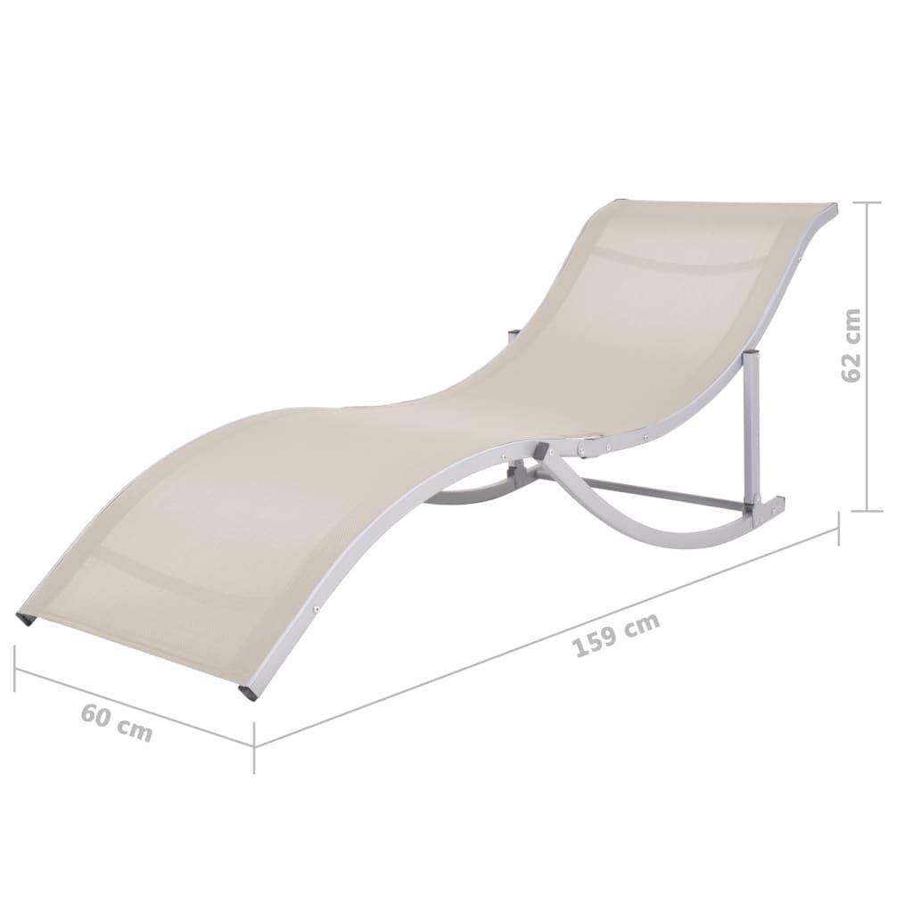 VidaXL Chaise longue tissu  