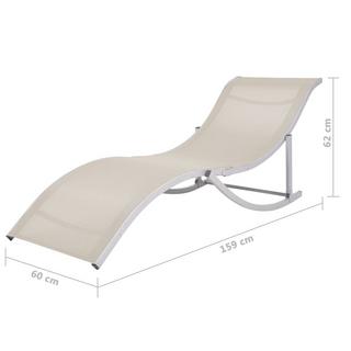 VidaXL Chaise longue tissu  