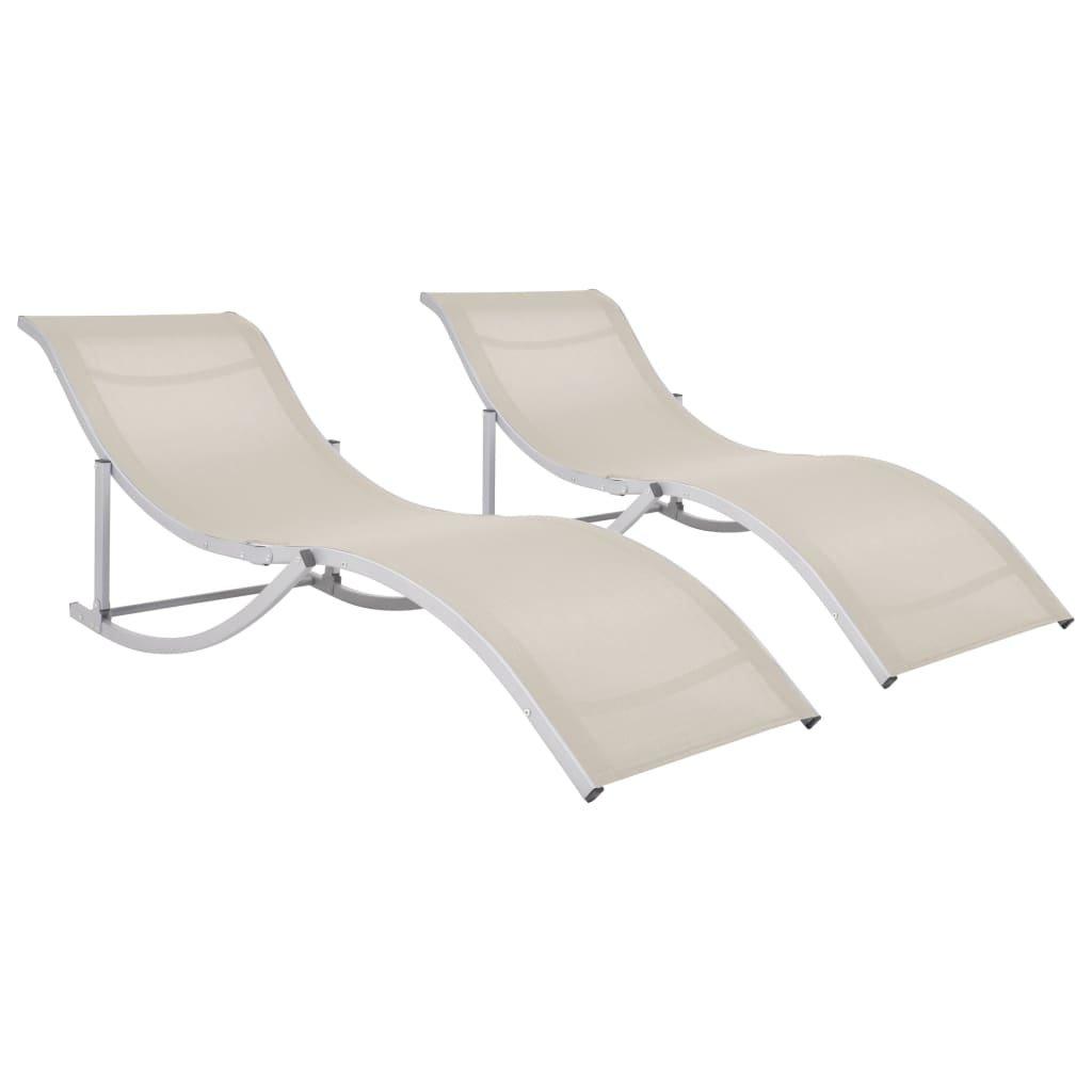 VidaXL Chaise longue tissu  