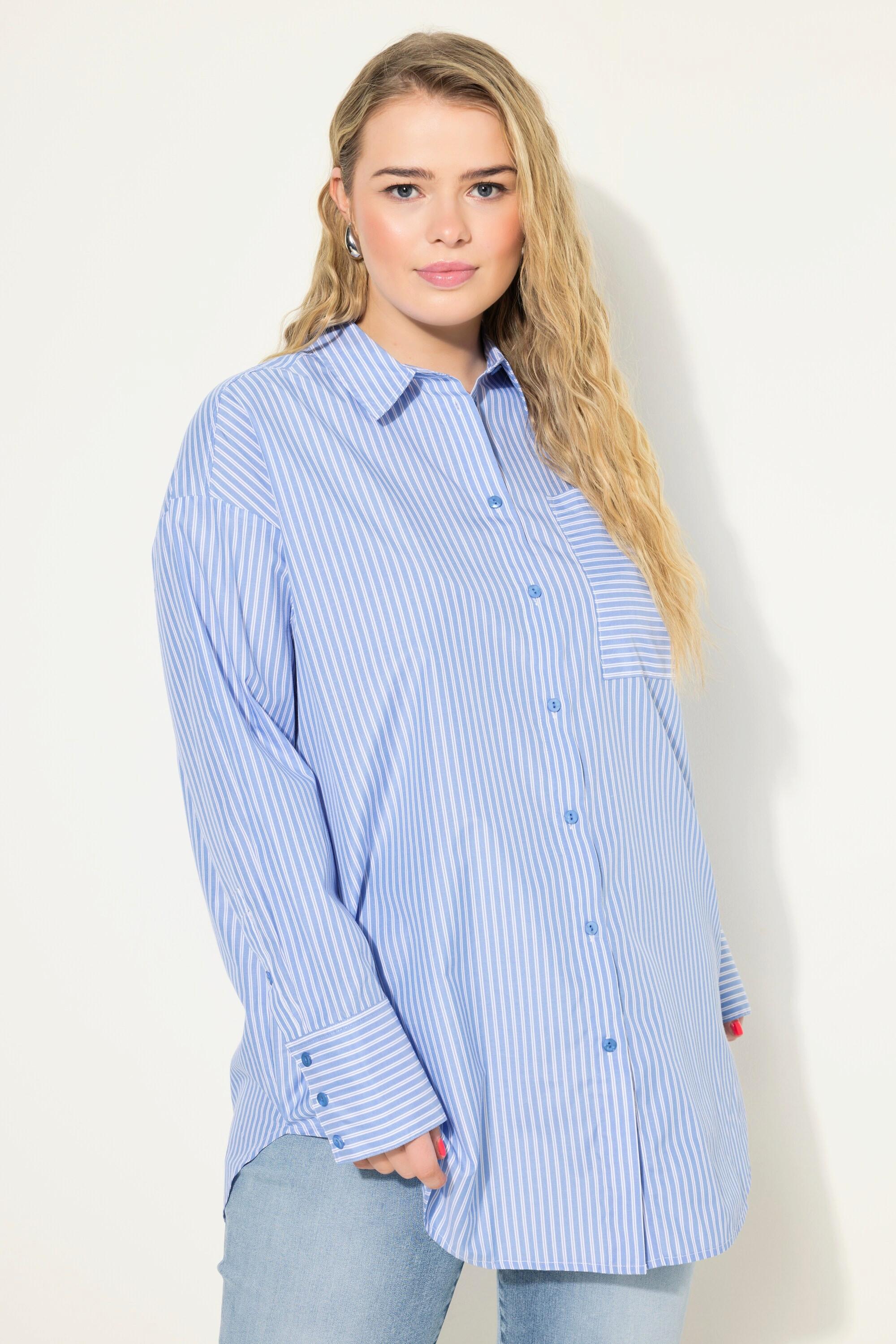 Studio Untold  Chemise oversized à rayures, col de chemise et manches longues 