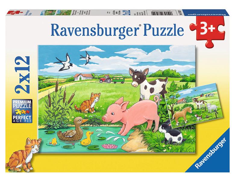 Ravensburger  Ravensburger puzzle Bébés animaux de la terre 2 x 12p 