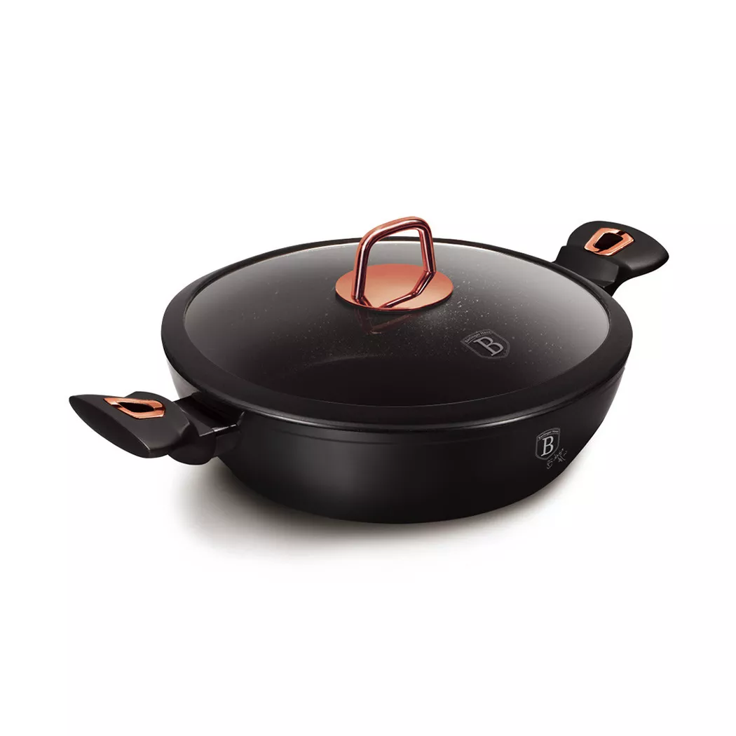 Berlinger Haus - Kochtopf mit Deckel 3.8L Ø 28cm Black Rose Edition, One Size