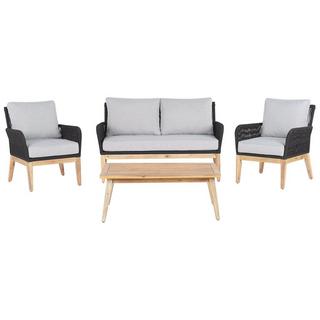 Beliani Ensemble de salon avec table en Acacia Moderne MERANO  