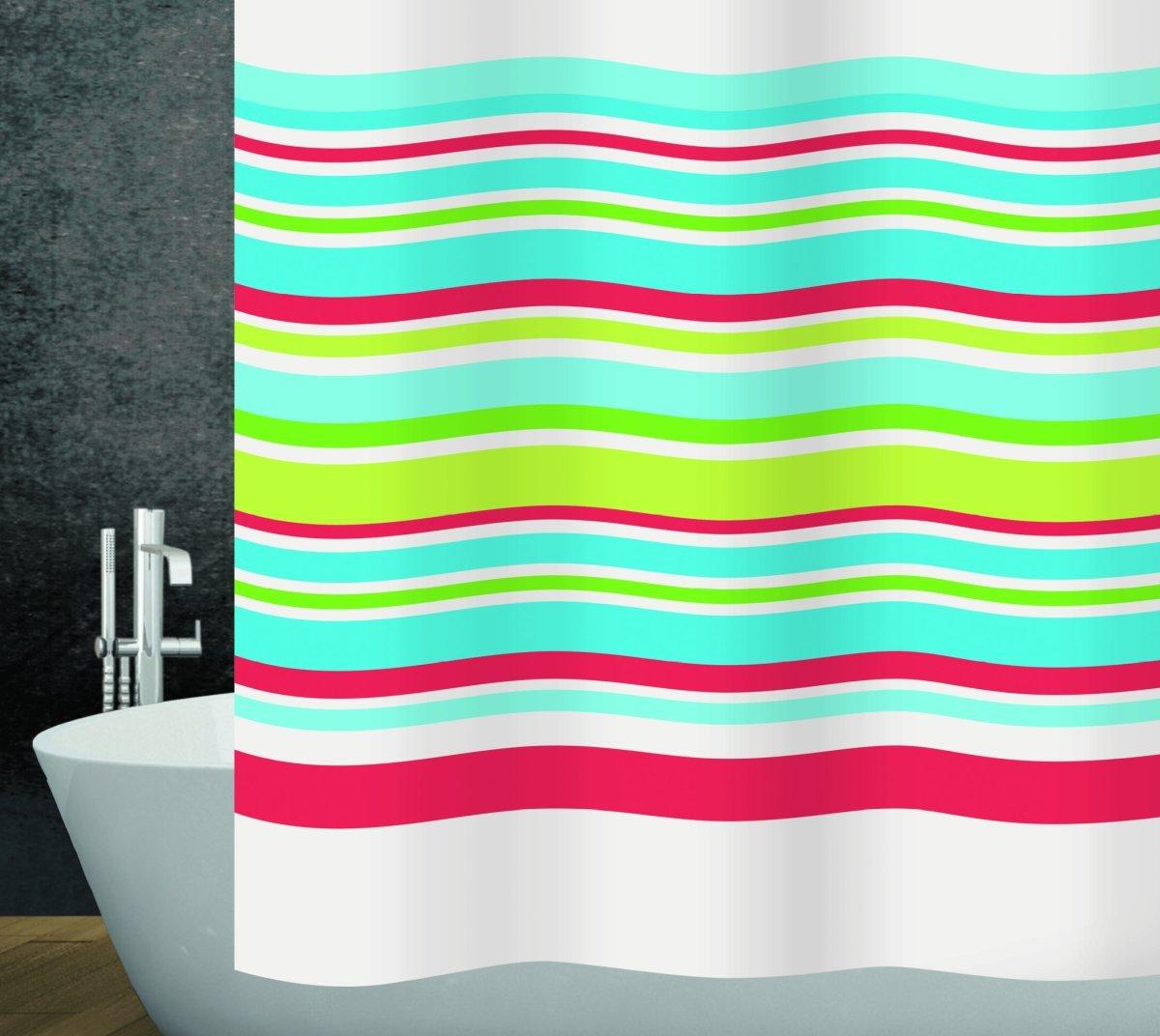 diaqua Rideau de douche textile Stripes  