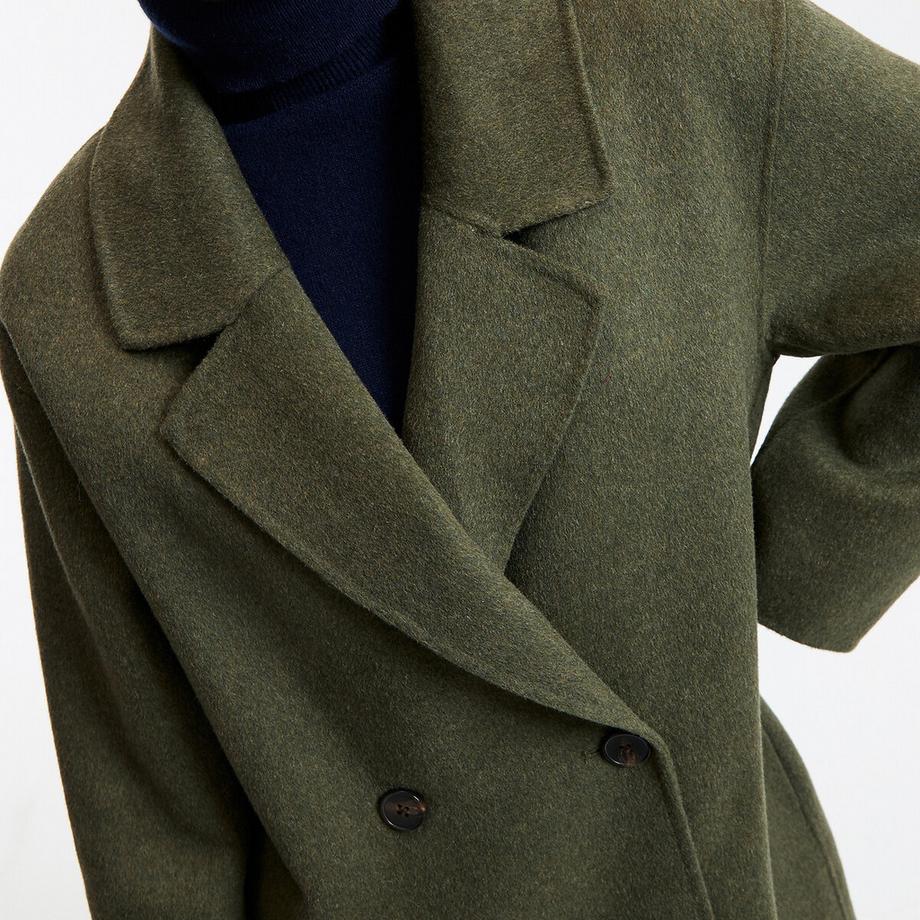 La Redoute Collections Manteau croisé oversize fait main  
