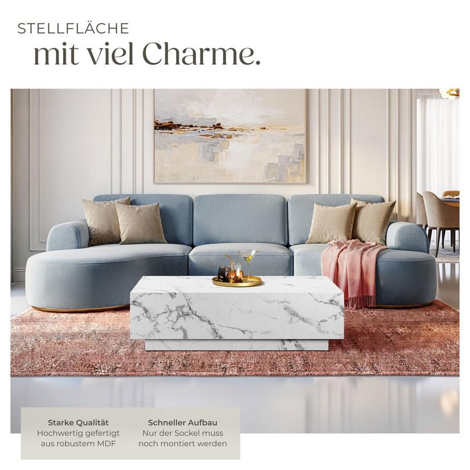 Tectake Table basse LASLEY design minimaliste  