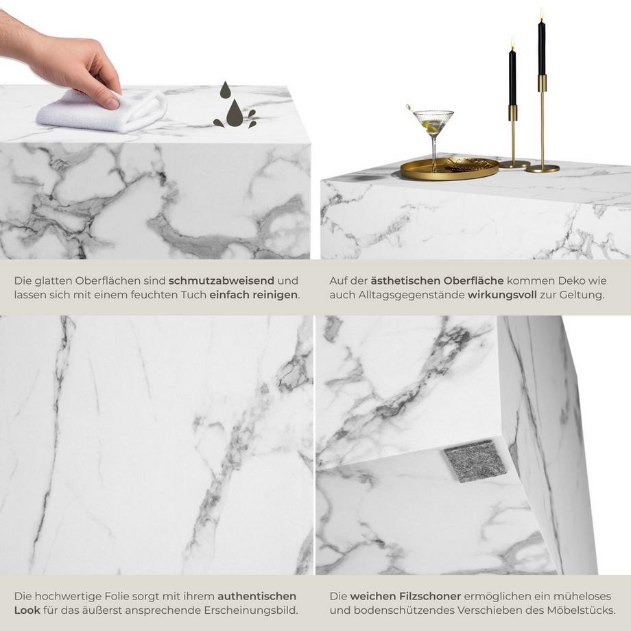 Tectake Table basse LASLEY design minimaliste  