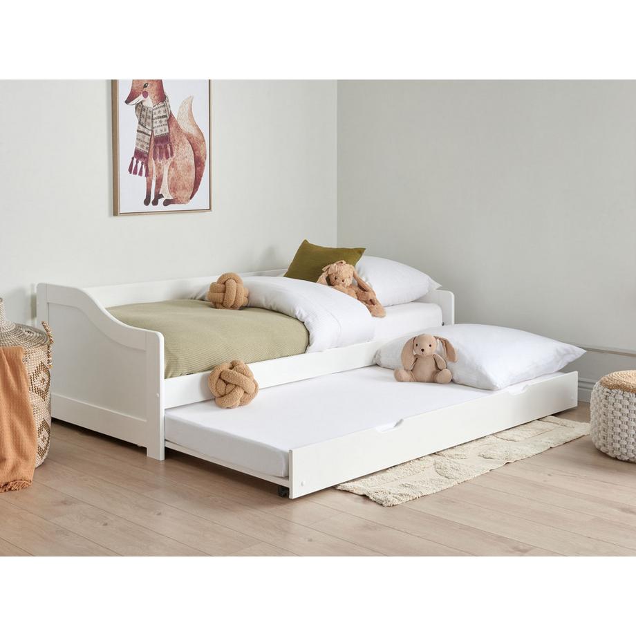 Beliani Lit gigogne en Bois de pin  LUNERAY  