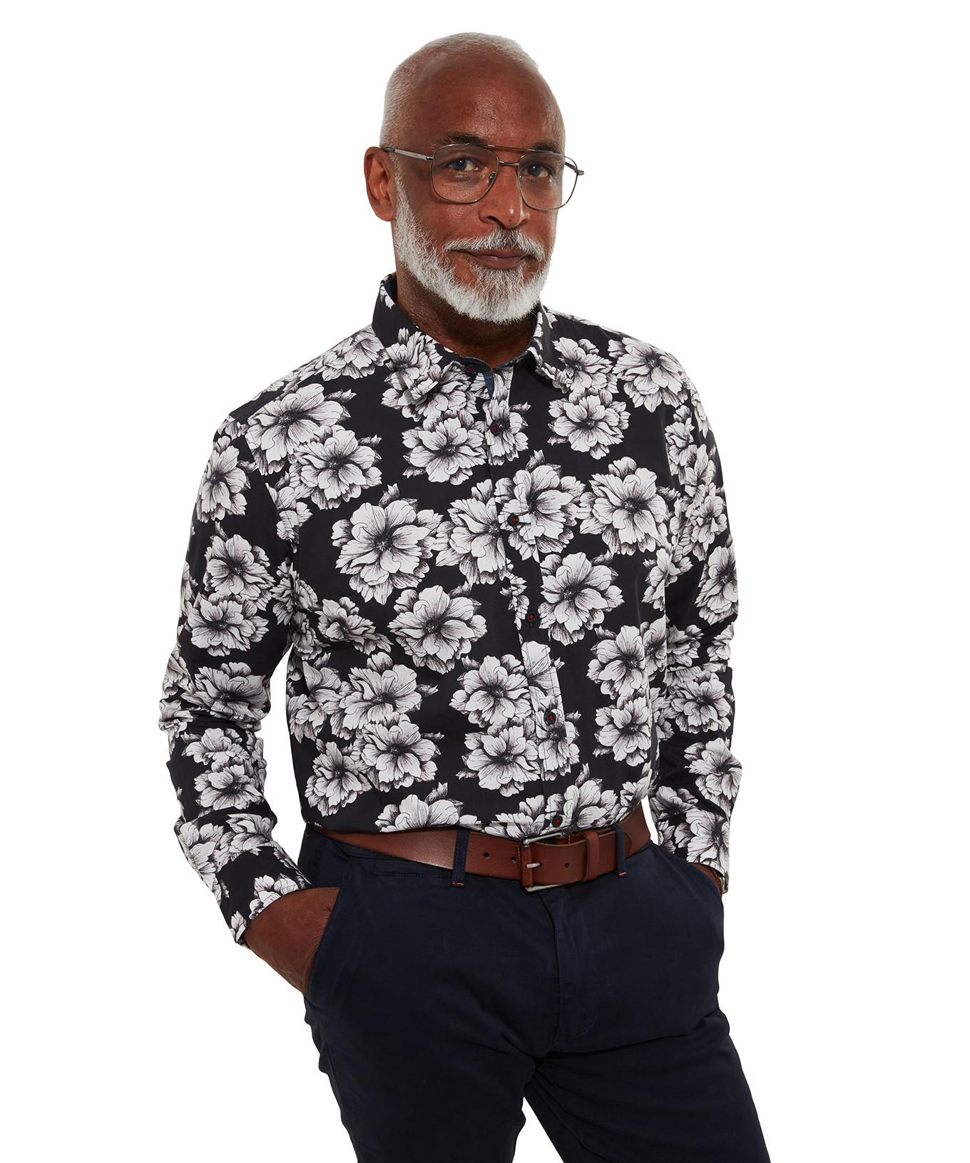 Joe Browns  Chemise Manches Longues Florale Monochrome 