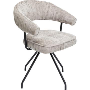 Chaise pivotante Arabella argent