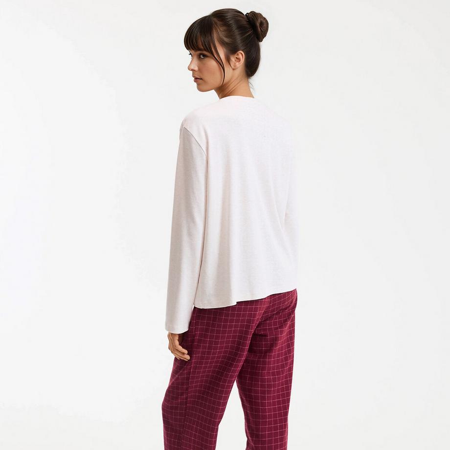 La Redoute Collections T-shirt de pyjama en jersey épais  