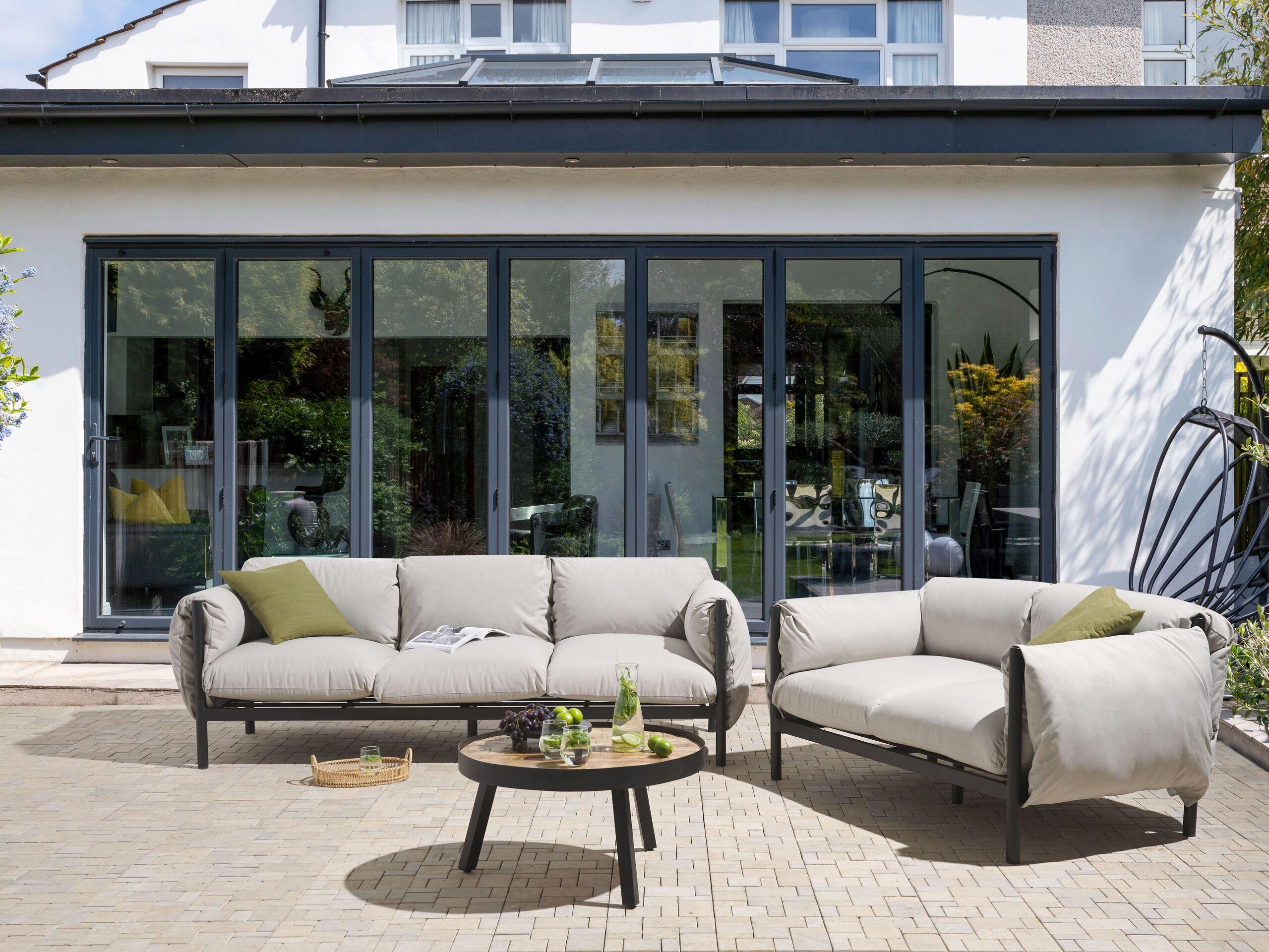 Beliani Set lounge pour jardin en Aluminium Moderne ESPERIA  