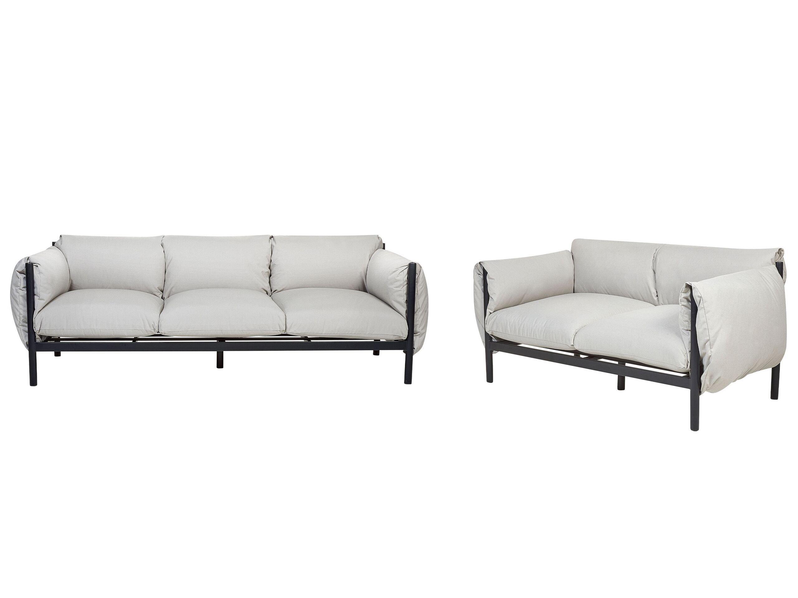 Beliani Set lounge pour jardin en Aluminium Moderne ESPERIA  