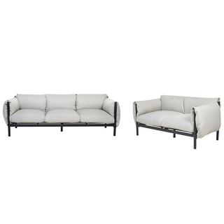 Beliani Set lounge pour jardin en Aluminium Moderne ESPERIA  