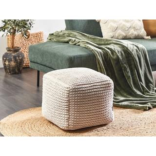 Beliani Pouf en Cotone Boho DAMAN  