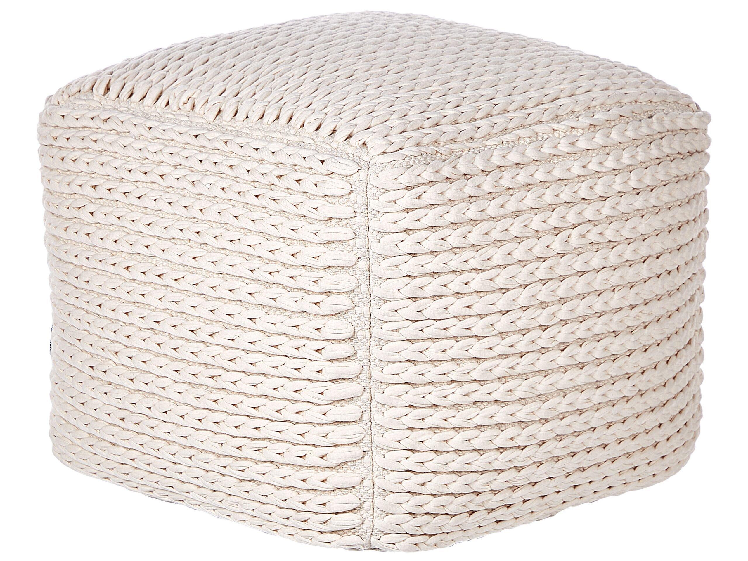 Beliani Pouf en Cotone Boho DAMAN  