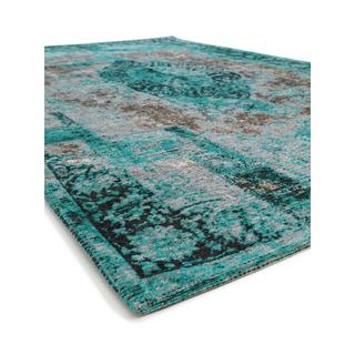 Benuta Tapis tissé à plat Tosca Turquoise  