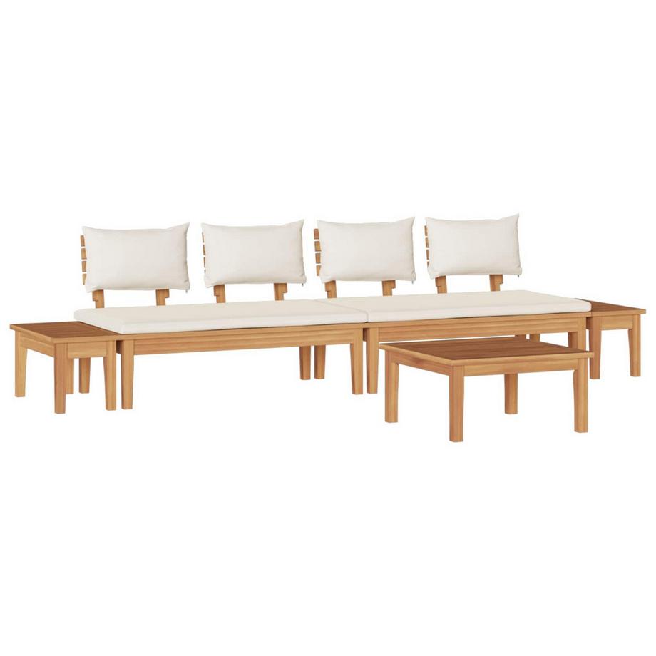 Divano da giardino Legno massello di teak