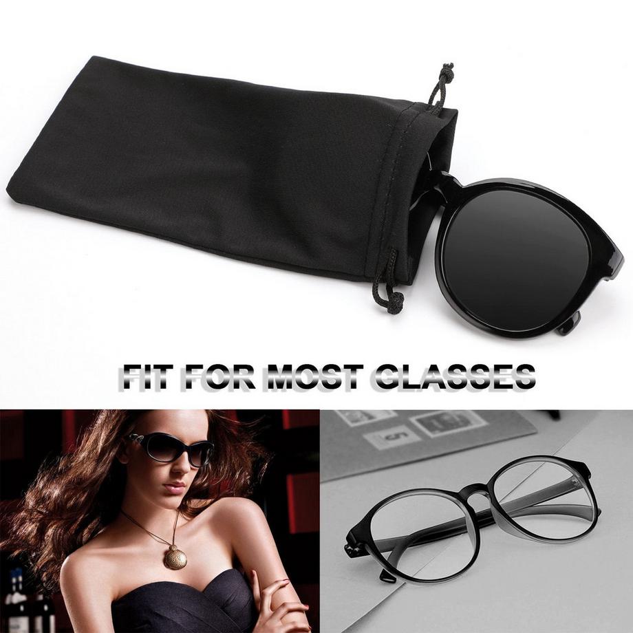 Only-bags.store  Etuis à lunettes en microfibre, sacs à lunettes de soleil 6 pièces, sacs à lunettes de soleil, sacs à bijoux 