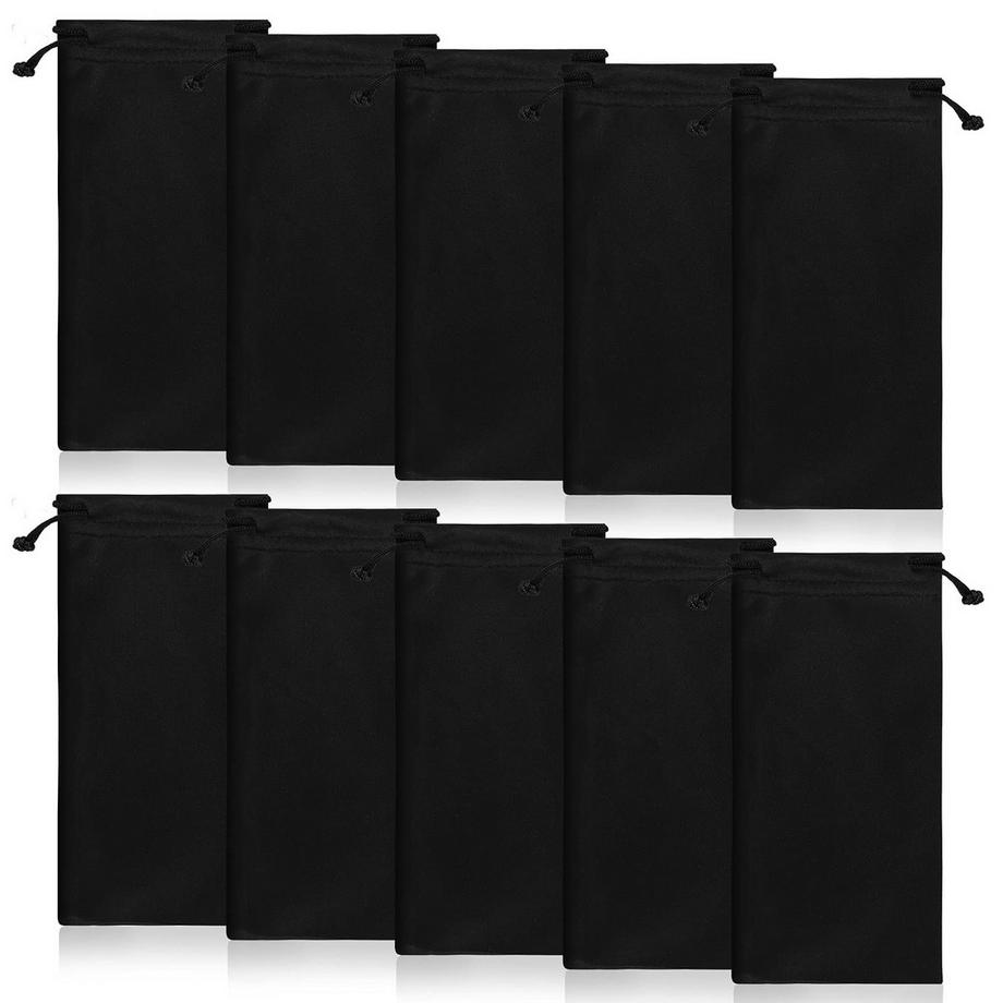 Etuis à lunettes en microfibre, sacs à lunettes de soleil 6 pièces, sacs à lunettes de soleil, sacs à bijoux