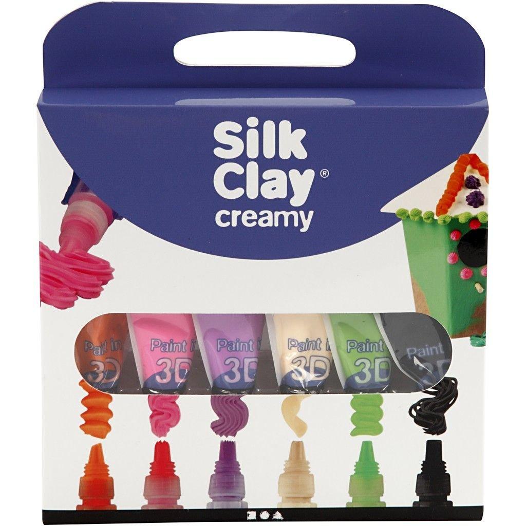 Creativ Company  Silk Clay Modellierton Gemischte Farben 6 Stück(e) 