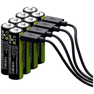 Verico  Batterie LoopEnergy USB-C Mignon (AA) Li-Ion 1700 mAh 1.5 V 8 pcs 