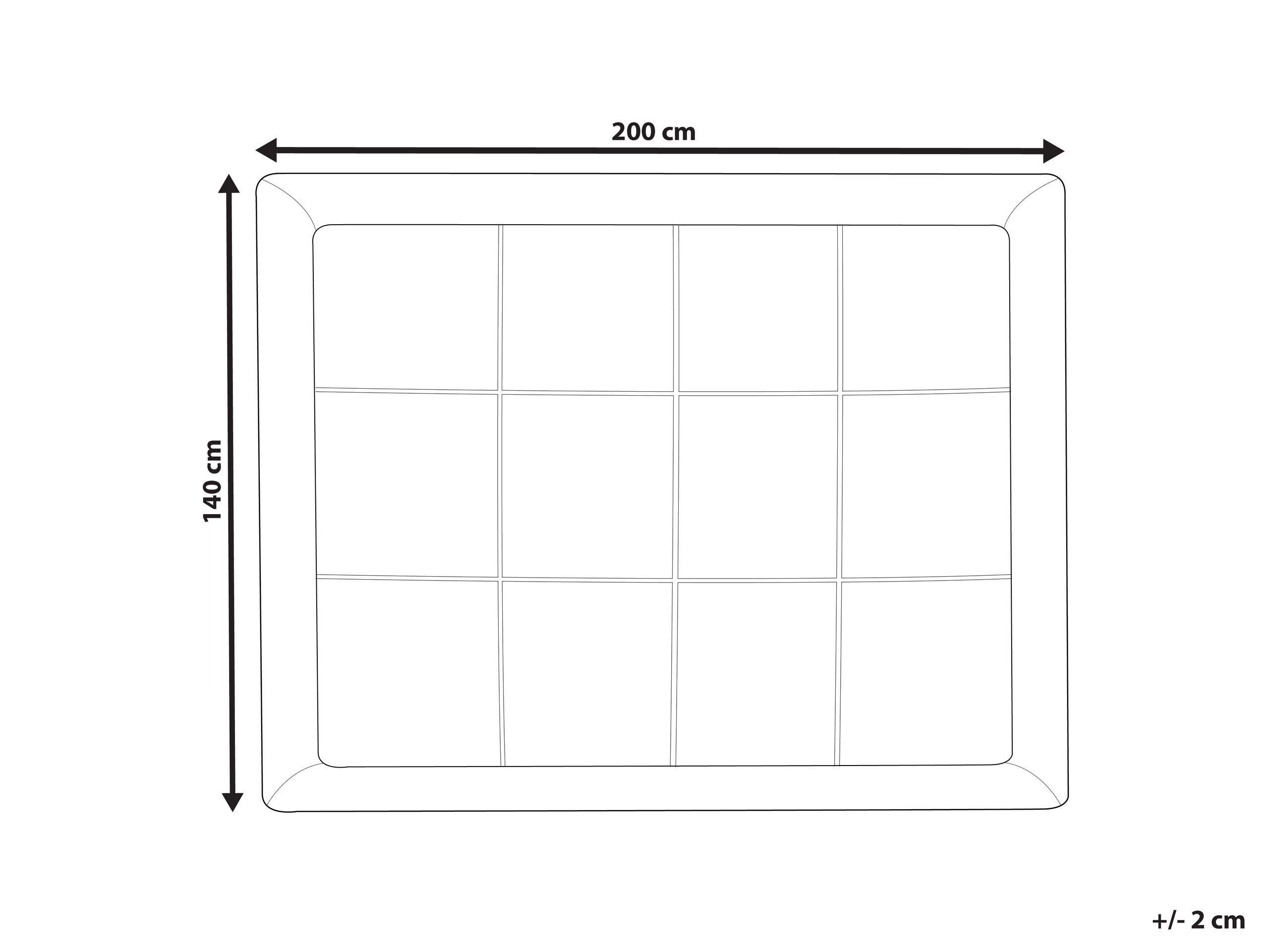 Beliani Topper per materasso en Cotone Japara MULHACEN  