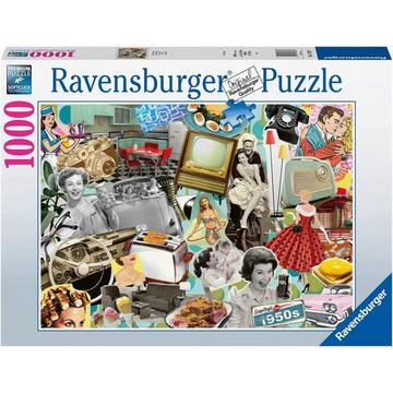 Ravensburger Puzzle 17387 Die 50er Jahre - 1000 Teile Puzzle für Erwachsene und Kinder ab 14 Jahren