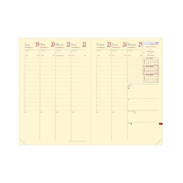 Quo Vadis - Einlagen Terminkalender - 2025 - Minister S Prestige - Die Woche Planning - Französisch - Dez/Dez - 16x24 cm - Clairefon taine-Papier Elfenbein - Hergestellt in Frankreich