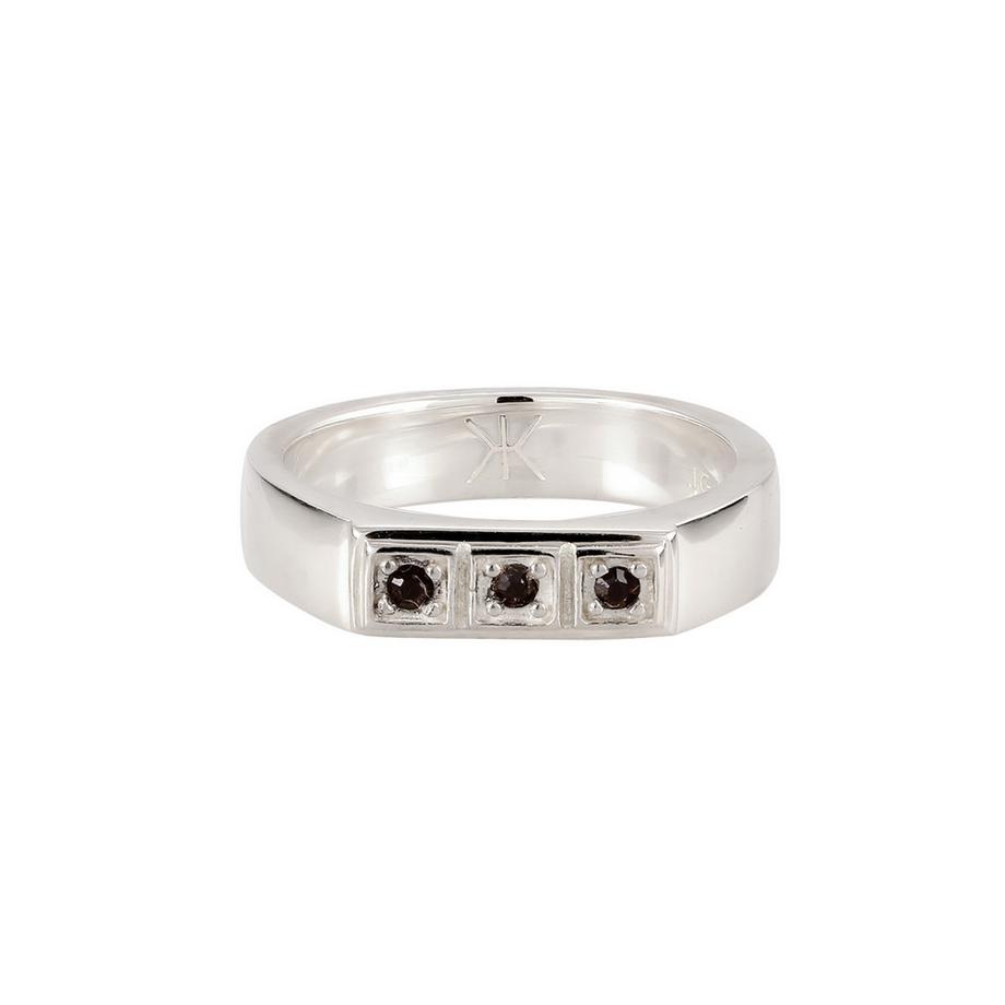 Kuzzoi  Bague Bague Homme Swarovski Crystals 925 Sterling Silver 