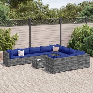 VidaXL Gartensofagarnitur poly-rattan  