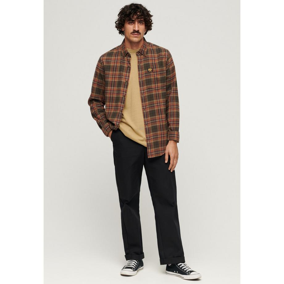 Superdry T-Shirt à Poche avec Surpiqûres Contrastées  