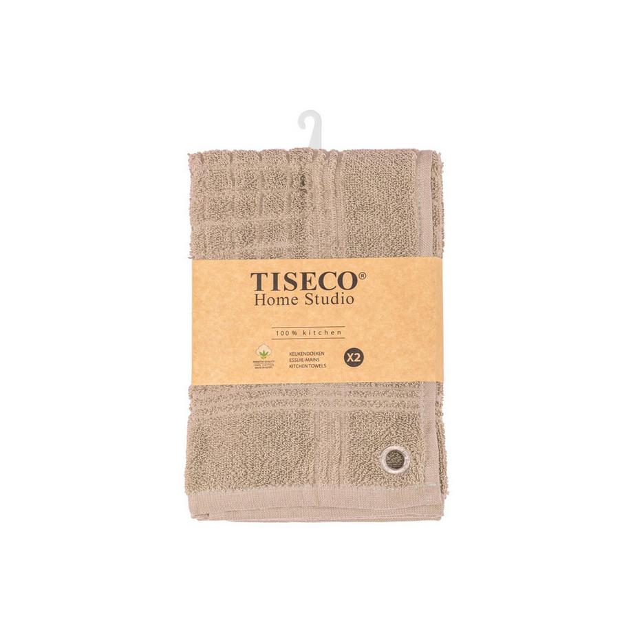 Tiseco Frottiertuch quadratischh PHARAO - 2er Set  