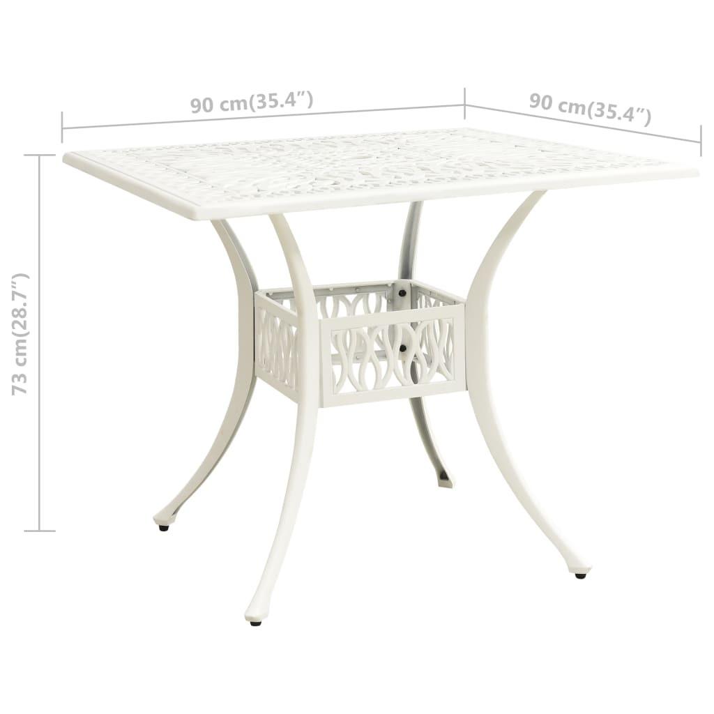 VidaXL Table de jardin aluminium  