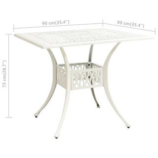 VidaXL Table de jardin aluminium  