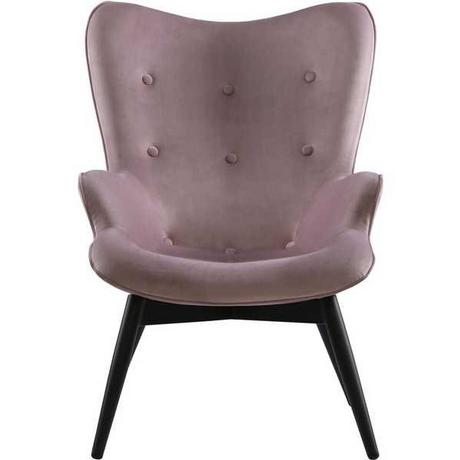 mutoni Fauteuil en velours rose  