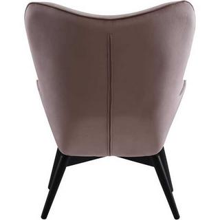 mutoni Fauteuil en velours rose  