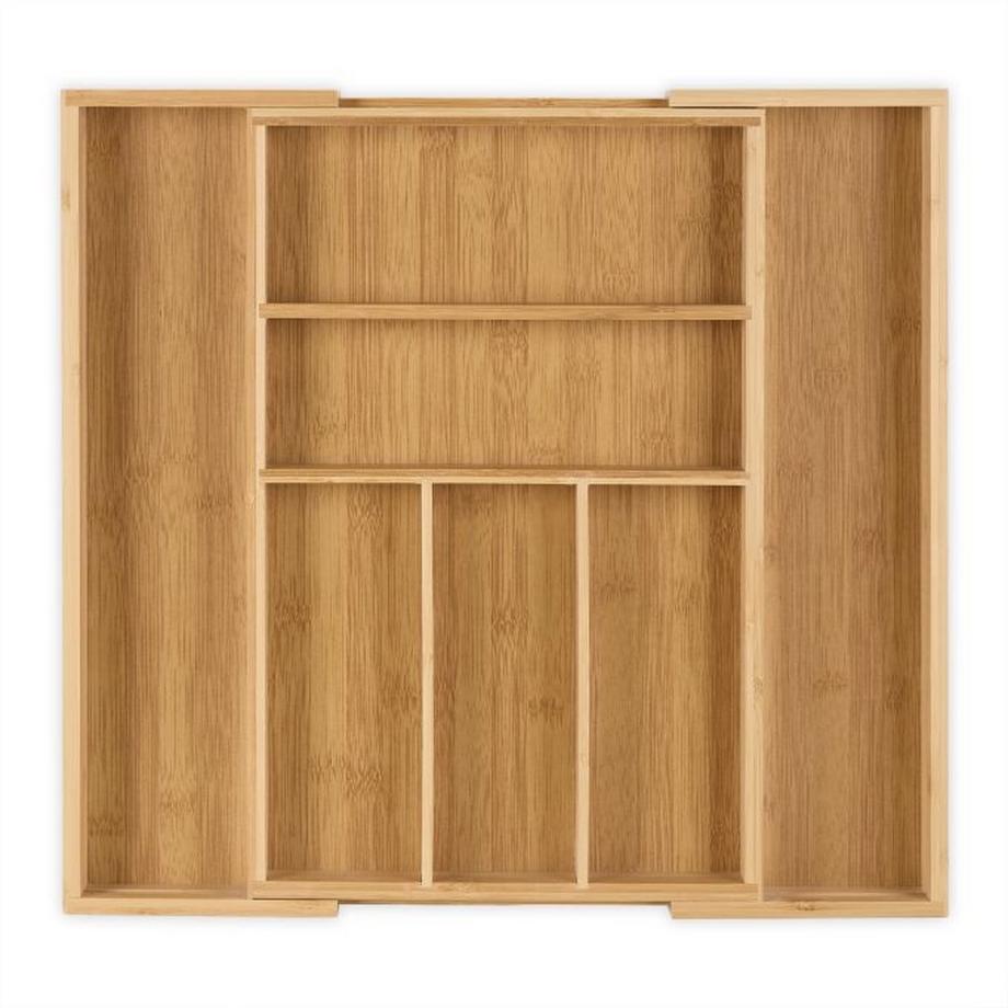 B2X  Erweiterbarer Besteckkasten aus Bambus Größe M 