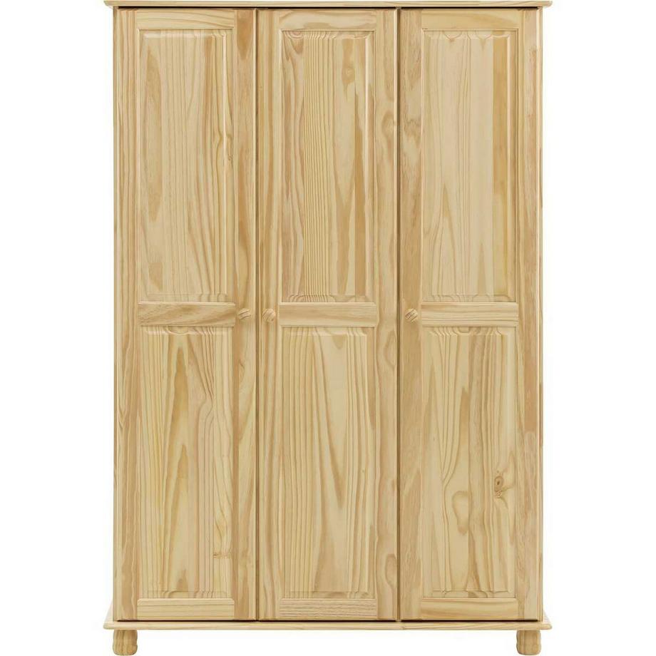 Armoire Bronda pin naturel avec 3 portes 178